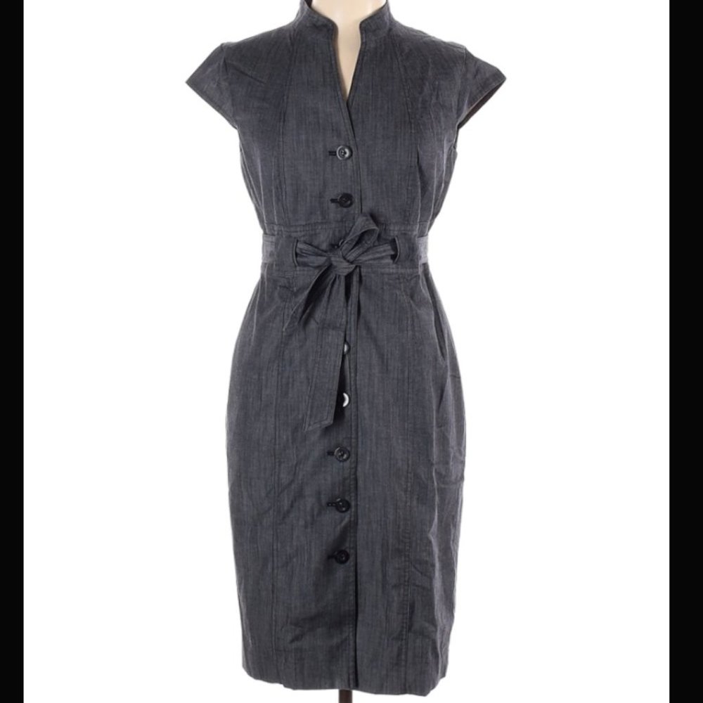 Calvin Klein Casual Dress Gray ShirtDress Style